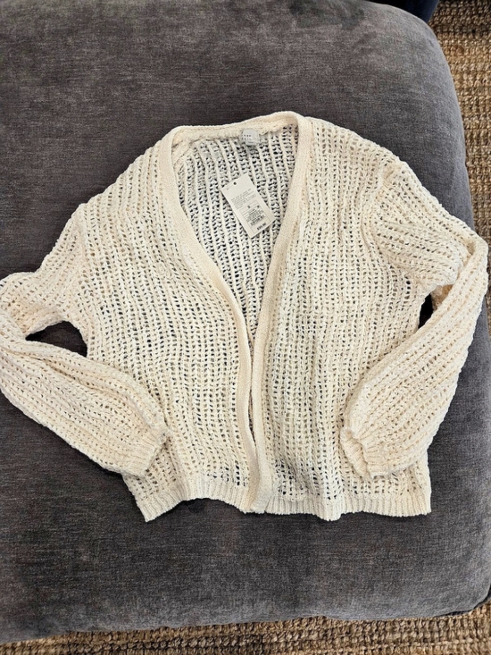 a.n.a Crochet Knit Cardigan Size Small NWT